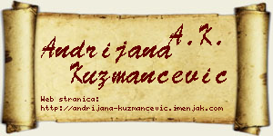 Andrijana Kuzmančević vizit kartica